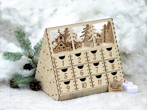 Medinis advento kalendorius Nr. 1 kaina ir informacija | Kalėdinės dekoracijos | pigu.lt