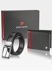 Комплект для мужа Пьера Кардена, кошелек с ремнем K30 8806 цена и информация | Мужские ремни | pigu.lt