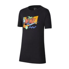 Marškinėliai vaikams Nike Sportswear Jr CZ1840010, juodi kaina ir informacija | Marškinėliai berniukams | pigu.lt