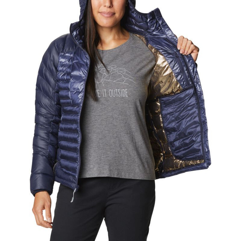 Striukė moterims Columbia Labyrinth Loop Hooded Jacket W 1955323466, mėlyna kaina ir informacija | Striukės moterims | pigu.lt