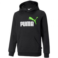 Джемпер женский Puma ESS 2 Col Big Logo Hoodie FL Jr 586987 51, черный цена и информация | Свитеры, жилетки, пиджаки для мальчиков | pigu.lt