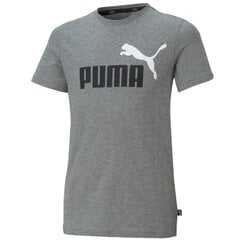 Puma Футболки Ess+ 2 Col Logo Tee Grey 586985 03 цена и информация | Рубашки для мальчиков | pigu.lt