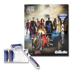 Набор для бритья Gillette Mach3 Turbo + Лига Справедливости просмотрщик виртуальной реальности. цена и информация | Косметика и средства для бритья | pigu.lt