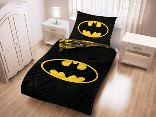 Комплект постельного белья Batman, 140 x 200 см, из 2 частей цена и информация | Детское постельное бельё | pigu.lt