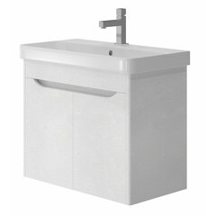 Шкафчик для ванной комнаты с раковиной Livorno LVR-70, белый цена и информация | Шкафчики для ванной | pigu.lt