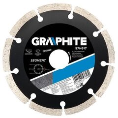 Алмазный диск GRAPHITE 57H618, диаметр 180 мм, сегментированный  цена и информация | Механические инструменты | pigu.lt