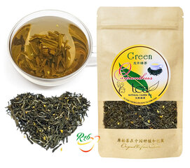 Osmanthus Green tea with tips - Китайский зеленый чай с цветочками Османтуса, 100г цена и информация | Чай | pigu.lt