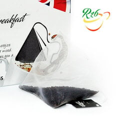 Цельнолистовой Цейлонский Чёрный чай English Breakfast,  Tarlton Whole Leaf Black tea Pyramid, 2гx20 цена и информация | Чай | pigu.lt