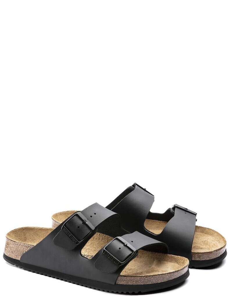 Šlepetės moterims Birkenstock Arizona Prof, juodos kaina ir informacija | Šlepetės moterims | pigu.lt