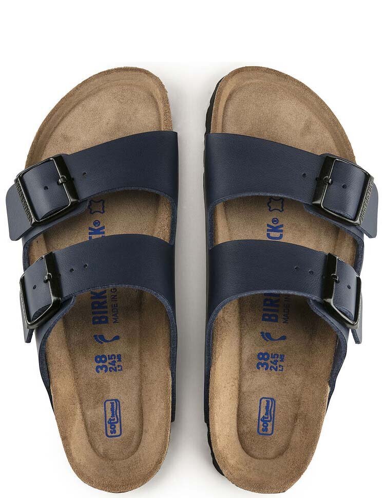 Šlepetės vyrams Birkenstock Arizona BS, mėlynos цена и информация | Vyriškos šlepetės, basutės | pigu.lt