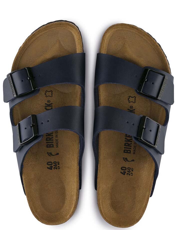 Šlepetės vyrams Birkenstock Arizona BS, mėlynos kaina ir informacija | Vyriškos šlepetės, basutės | pigu.lt