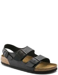 Basutės vyrams Birkenstock Milano BS, juodos kaina ir informacija | Vyriškos šlepetės, basutės | pigu.lt