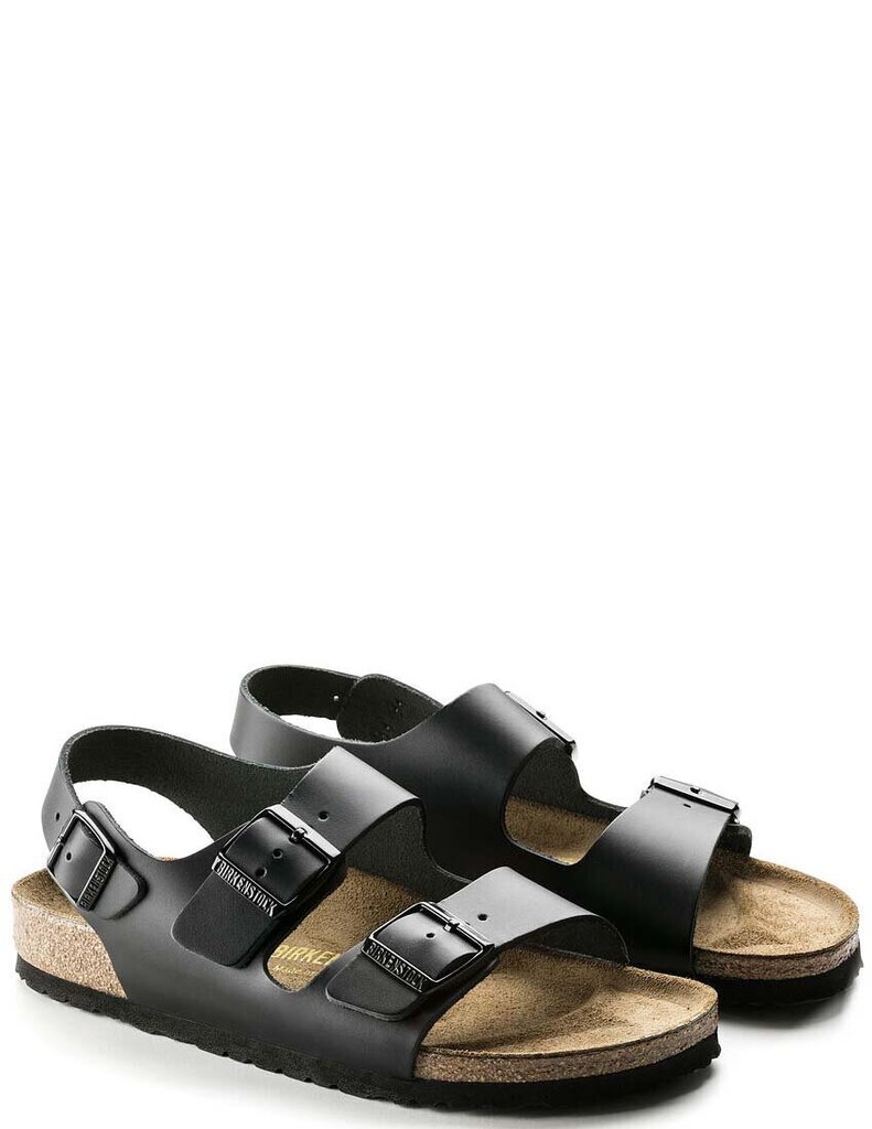 Basutės vyrams Birkenstock Milano BS, juodos kaina ir informacija | Vyriškos šlepetės, basutės | pigu.lt