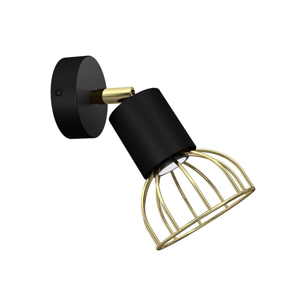 Milagro sieninis šviestuvas DANTE Black / Gold 1xGU10 kaina ir informacija | Sieniniai šviestuvai | pigu.lt