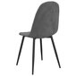 Valgomojo kėdės, 2vnt., tamsiai pilkos spalvos цена и информация | Virtuvės ir valgomojo kėdės | pigu.lt
