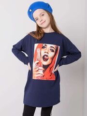 Tunika mergaitėms, mėlyna цена и информация | Рубашки для девочек | pigu.lt