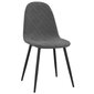 Valgomojo kėdės, 4vnt., tamsiai pilkos spalvos kaina ir informacija | Virtuvės ir valgomojo kėdės | pigu.lt