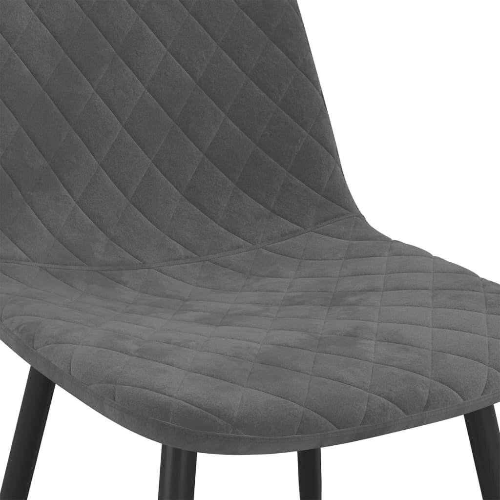 Valgomojo kėdės, 4vnt., tamsiai pilkos spalvos kaina ir informacija | Virtuvės ir valgomojo kėdės | pigu.lt