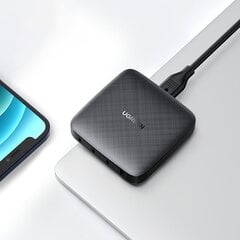 Ugreen travel wall charger 3x USB Type C / 1x USB 100W Power Delivery black (70870) цена и информация | Зарядные устройства для телефонов | pigu.lt