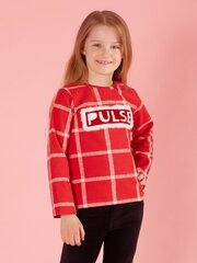 Детская красная кофточка в клетку. цена и информация | Рубашки для девочек | pigu.lt