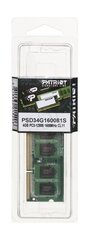 Patriot SODIMM DDR3 цена и информация | Оперативная память (RAM) | pigu.lt