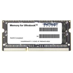 Patriot - SODIMM Ultrabook DDR3 4GB 1600MHz CL11 1,35V kaina ir informacija | Patriot Kompiuterinė technika | pigu.lt