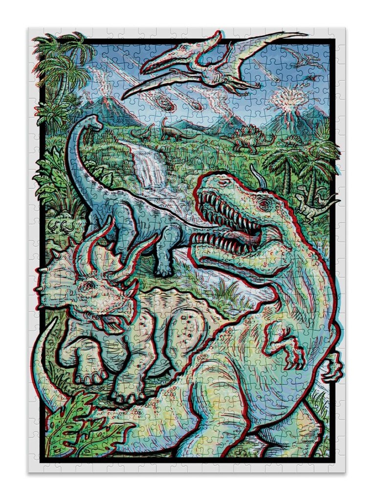 3D Dėlionė suaugusiems Dinosaurs, 500 dalių kaina ir informacija | Dėlionės (puzzle) | pigu.lt