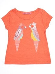 Marškinėliai kūdikiams su spalvingomis papūgomis 92 cm цена и информация | Футболка для девочек | pigu.lt
