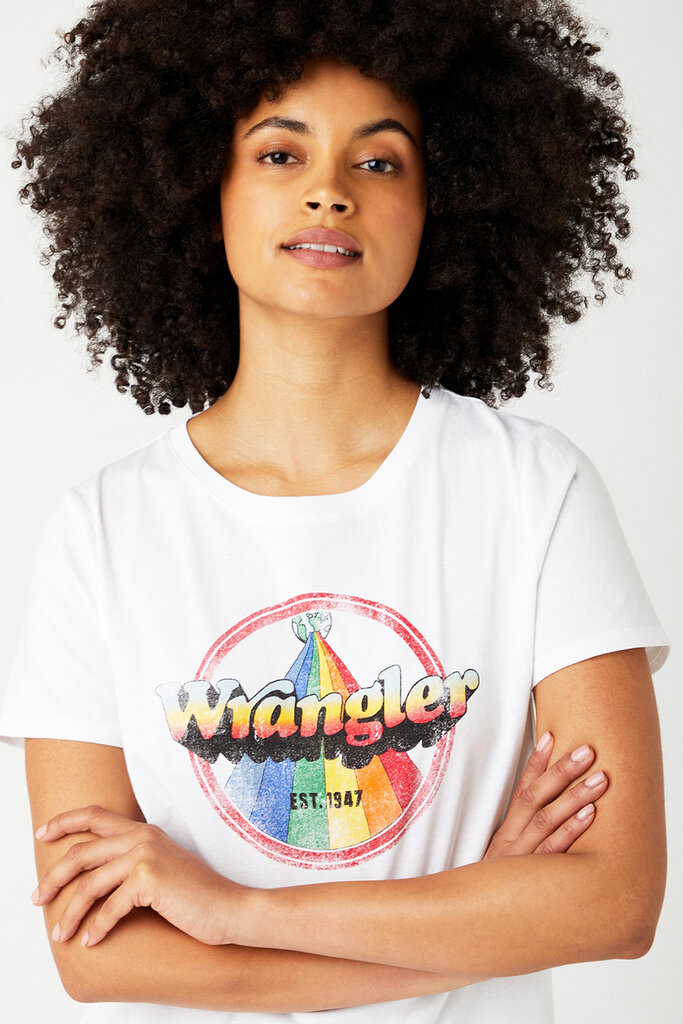 Marškinėliai moterims Wrangler W7N4D3989 цена и информация | Marškinėliai moterims | pigu.lt