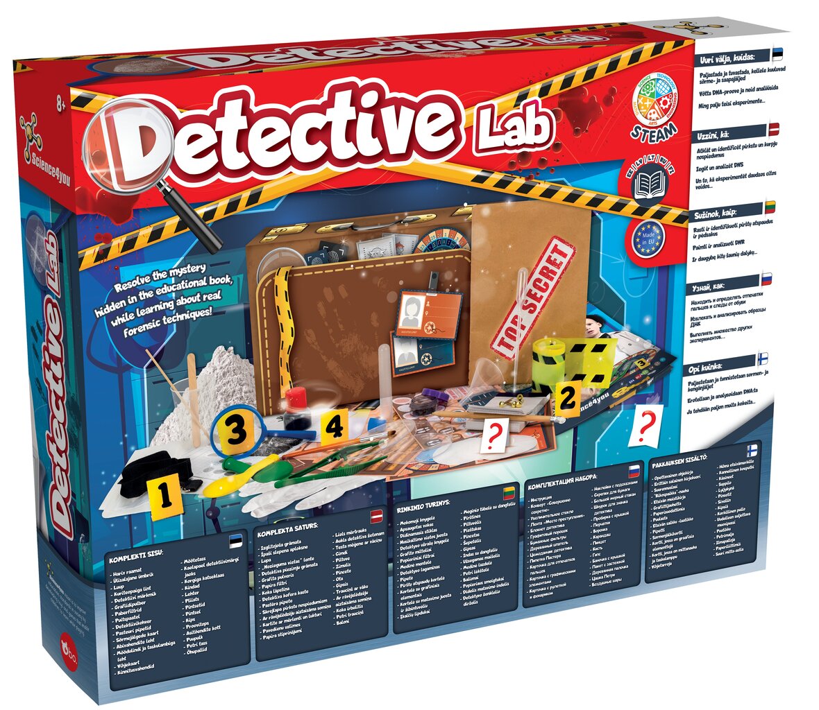 BO Detektyvo laboratorija цена и информация | Stalo žaidimai, galvosūkiai | pigu.lt