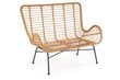 Sofa Halmar Ikaro XL, ruda/pilka kaina ir informacija | Lauko kėdės, foteliai, pufai | pigu.lt