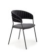4-ių kėdžių komplektas Halmar K426, juodas