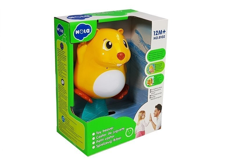 Maudynių žaislas - Bebras su vandens purškimu ir šviesos efektais kaina ir informacija | Žaislai kūdikiams | pigu.lt