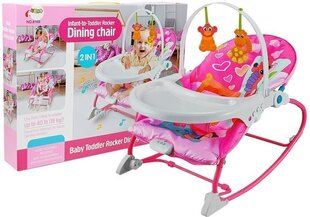 Kūdikio kėdė 2in1, rožinė kaina ir informacija | Žaislai mergaitėms | pigu.lt