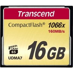 Atminties kortelė Transcend 16GB CF цена и информация | Карты памяти для фотоаппаратов, камер | pigu.lt