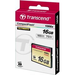 Atminties kortelė Transcend 16GB CF цена и информация | Карты памяти для фотоаппаратов, камер | pigu.lt