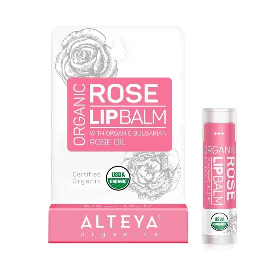 Lūpų balzamas Alteya Organic Rose, 4.5 g kaina ir informacija | Lūpų dažai, blizgiai, balzamai, vazelinai | pigu.lt