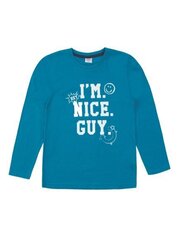 Marškinėliai berniukams Nice Guy, mėlyni kaina ir informacija | Marškinėliai berniukams | pigu.lt