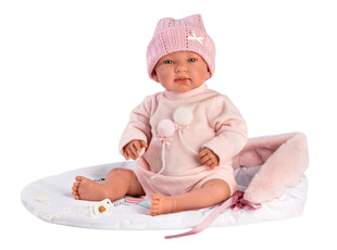 Verkianti lėlė kūdikis Tina, Llorens 84452, 44 cm kaina ir informacija | Žaislai mergaitėms | pigu.lt
