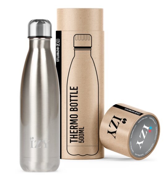 Termo gertuvė IZY Bottle, 500ml, Chrome Silver цена и информация | Termosai, termopuodeliai | pigu.lt