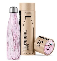 Termo gertuvė IZY Bottle, 500ml, Design Pink kaina ir informacija | Termosai, termopuodeliai | pigu.lt