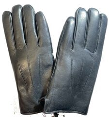 Мужские кожаные перчатки с искусственным мехом цена и информация | Мужские шарфы, шапки, перчатки | pigu.lt