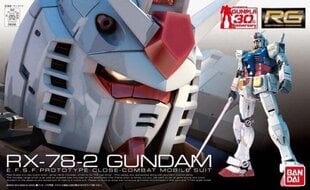 Bandai - RG RX-78-2 Gundam, 1/144, 61594 kaina ir informacija | Konstruktoriai ir kaladėlės | pigu.lt