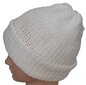 Megzta dviguba kepurė, balta kaina ir informacija | Kepurės moterims | pigu.lt