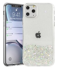 Силиконовый чехол Fusion glue glitter для Apple iPhone 13 Pro Max, прозрачный цена и информация | Чехлы для телефонов | pigu.lt