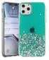 Telefono dėklas Fusion glue glitter, skirtas Apple iPhone 13 Pro Max, žalias цена и информация | Telefono dėklai | pigu.lt