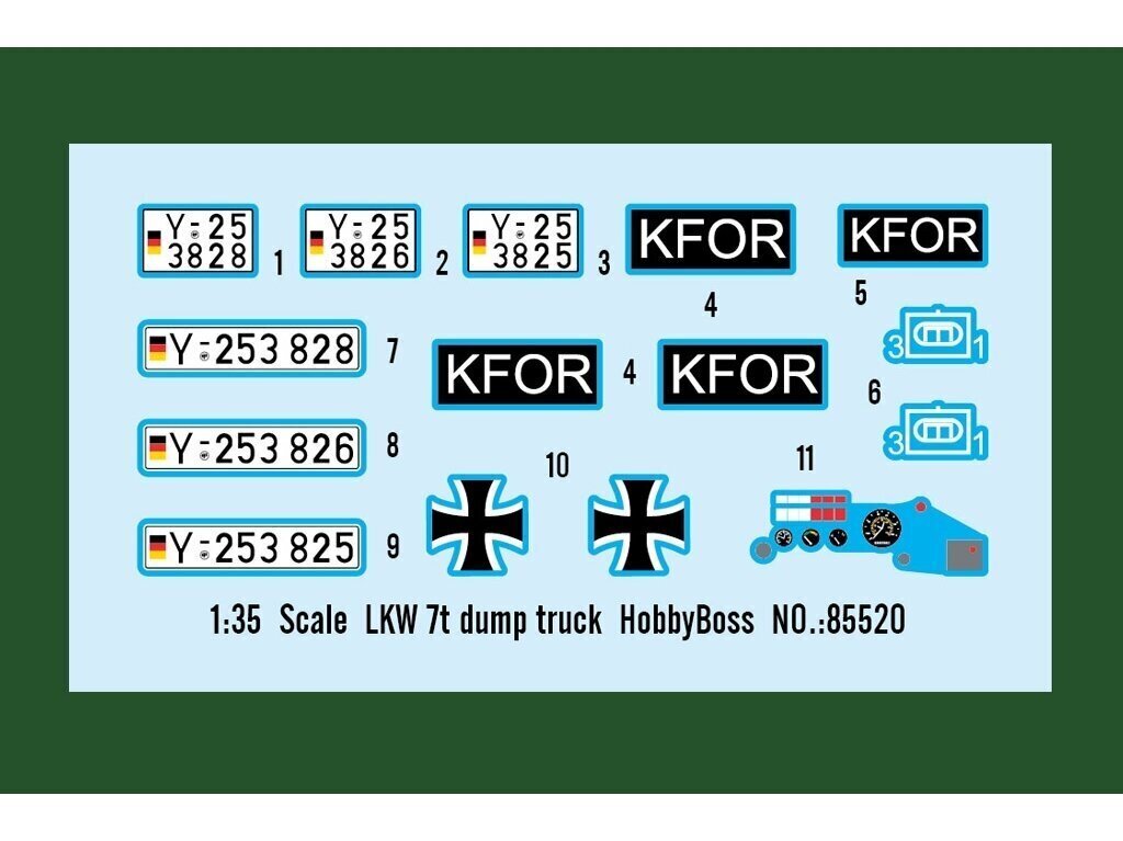 Konstruktorius Hobbyboss LKW 7t Dump Truck, 1/35, 85520 kaina ir informacija | Konstruktoriai ir kaladėlės | pigu.lt