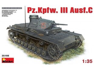 Сборная пластиковая модель Miniart - Pz.Kpfw. III Ausf.C, 1/35, 35166 цена и информация | Конструкторы и кубики | pigu.lt