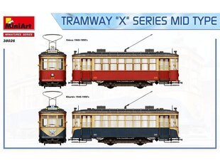 Сборная пластиковая модель Miniart - Tramway «X» Series Mid Type, 1/35, 38026 цена и информация | Конструкторы и кубики | pigu.lt