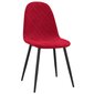 Valgomojo kėdės, 2vnt., raudonojo vyno spalvos kaina ir informacija | Virtuvės ir valgomojo kėdės | pigu.lt